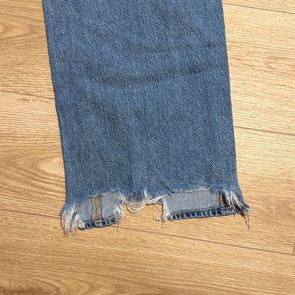 American Eagle Outfitters Light Blue Super High Waist Wide Leg - Picture 6 of 9